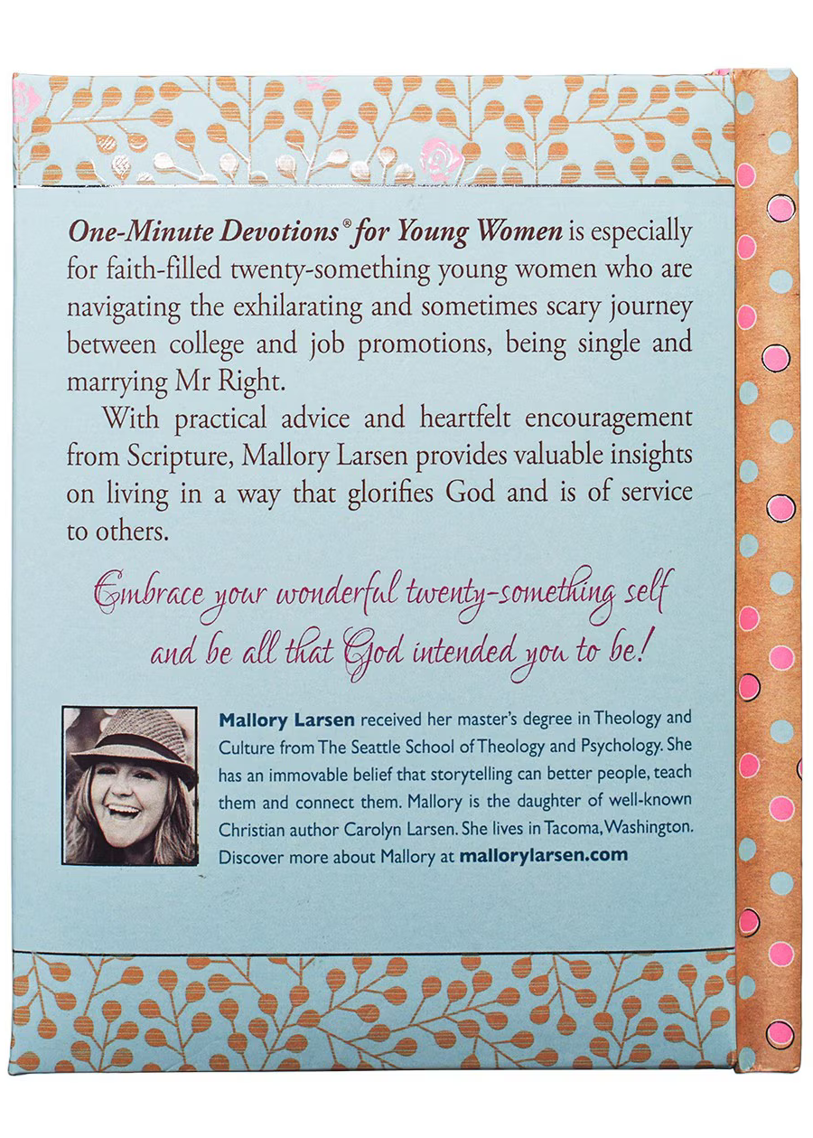One-Minute Devotions for Young Women Padded Hardcover