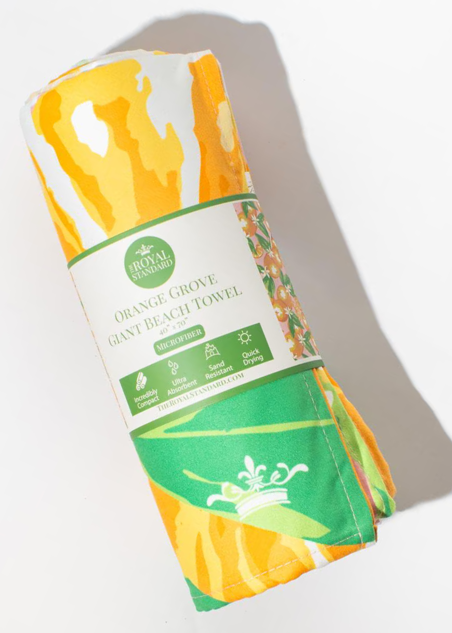 Orange Grove Giant Beach Towel