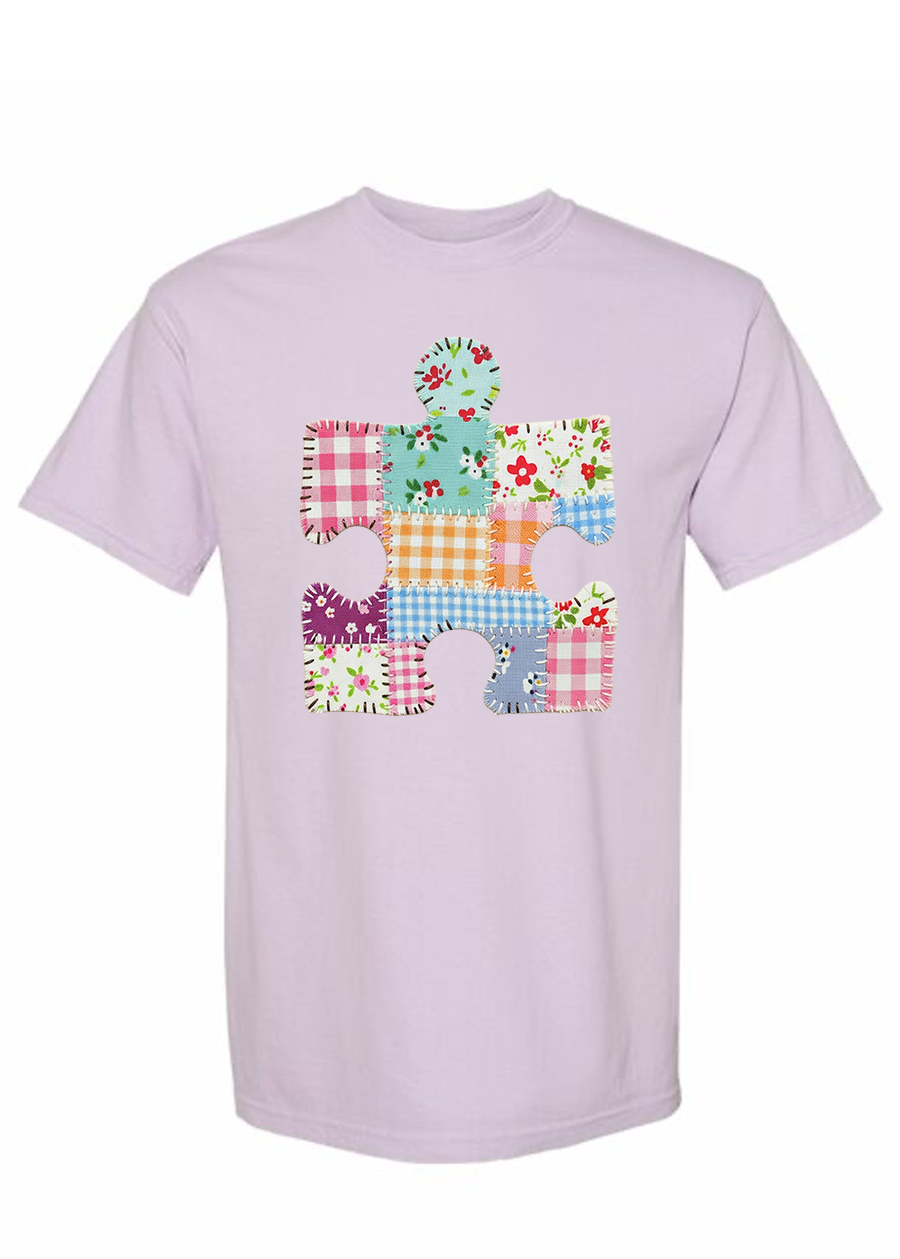 Patchwork Puzzle Piece COMFORT COLORS Tee