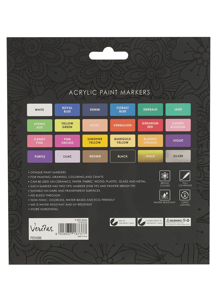 Veritas Color Acrylic Paint Marker Set