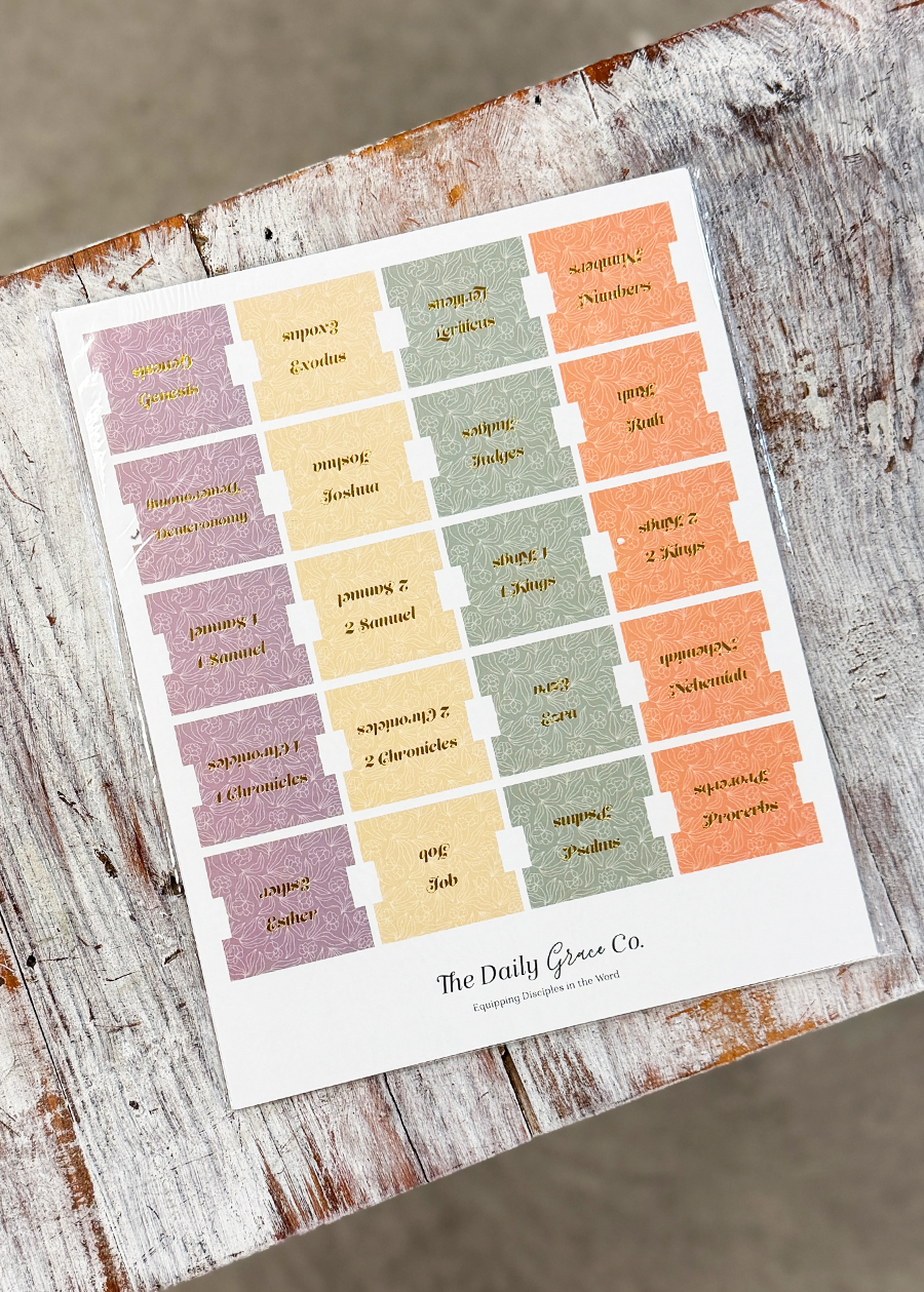 DG Pastel Floral Bible Tabs