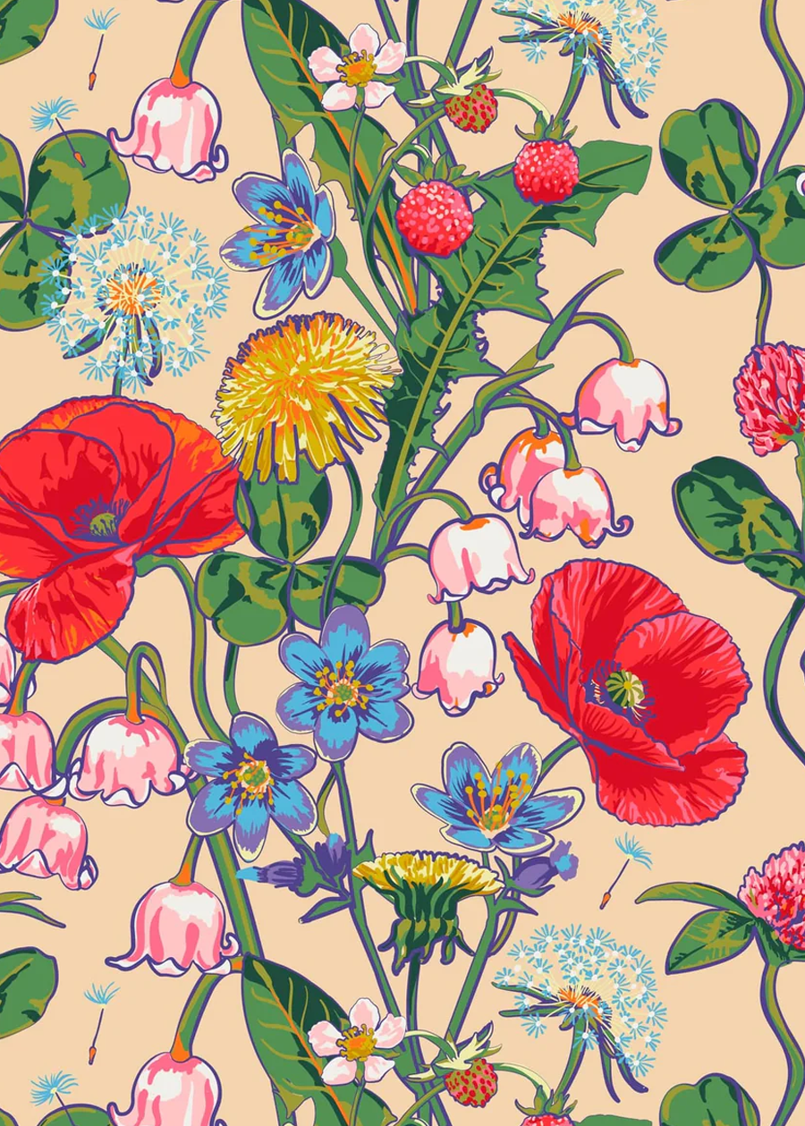 Mini Hathaway Tote-All The Pretty Wildflowers