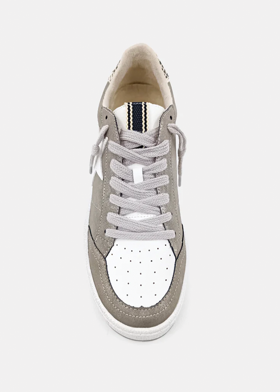 PAZ Pewter Distressed Sneakers