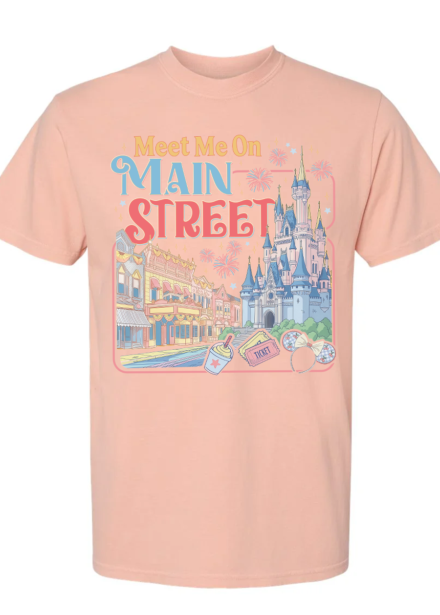 Meet Me On Main Street Comfort Colors Tee