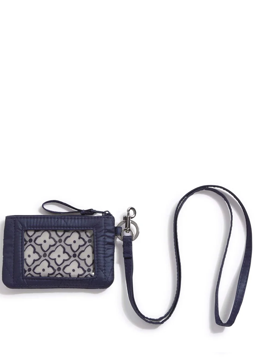 Zip ID Pouch w/Breakaway Lanyard-Peacoat