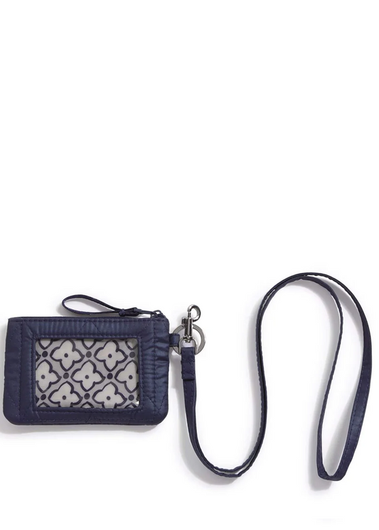 Zip ID Pouch w/Breakaway Lanyard-Peacoat
