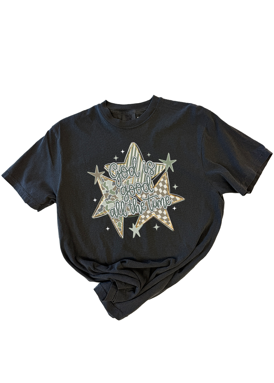 Camo God is Good COMFORT COLORS Tee