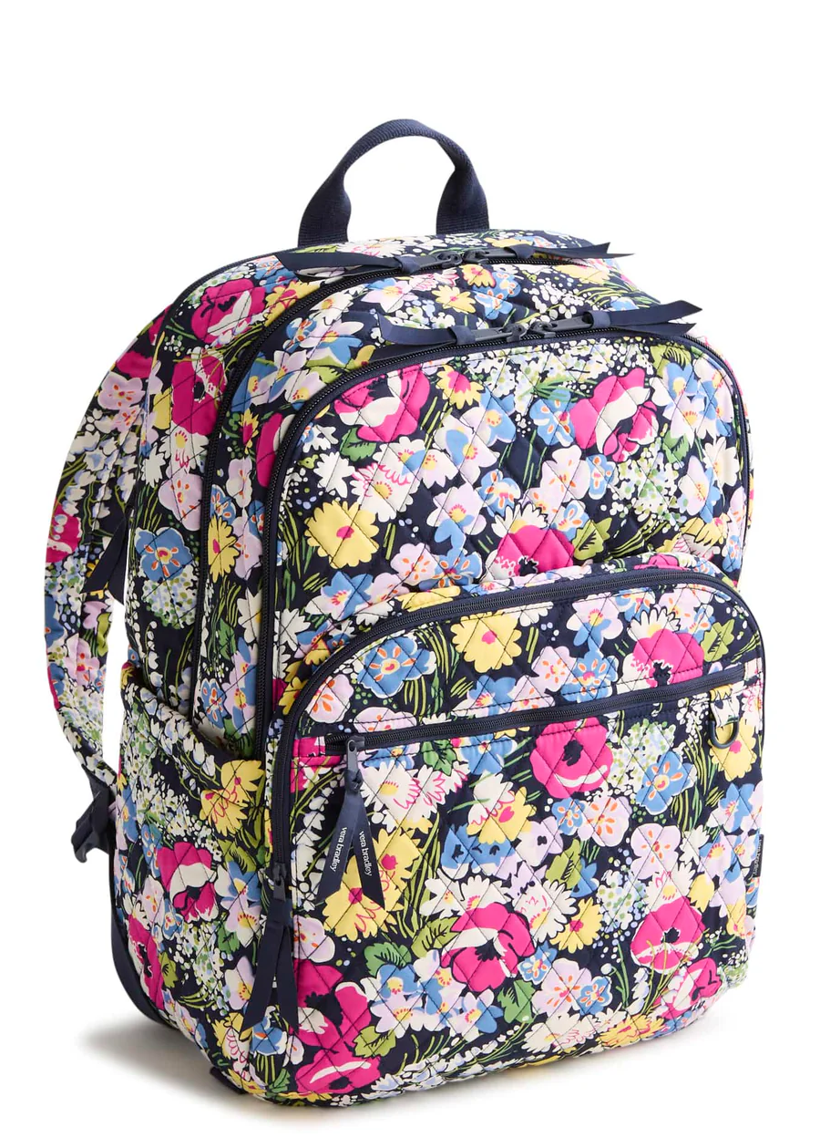 Large Bancroft Backpack-Poppy Fields