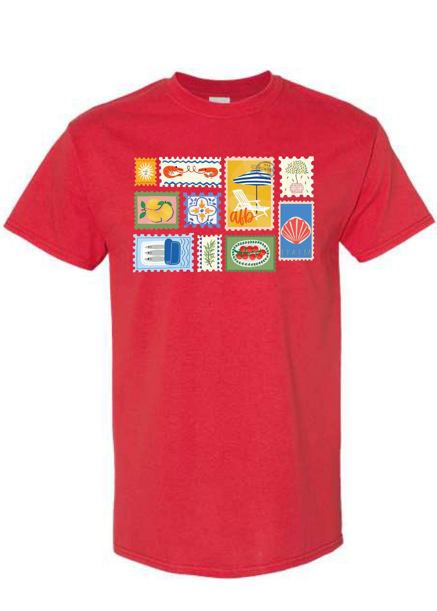Italian Postcard Monogram Tee