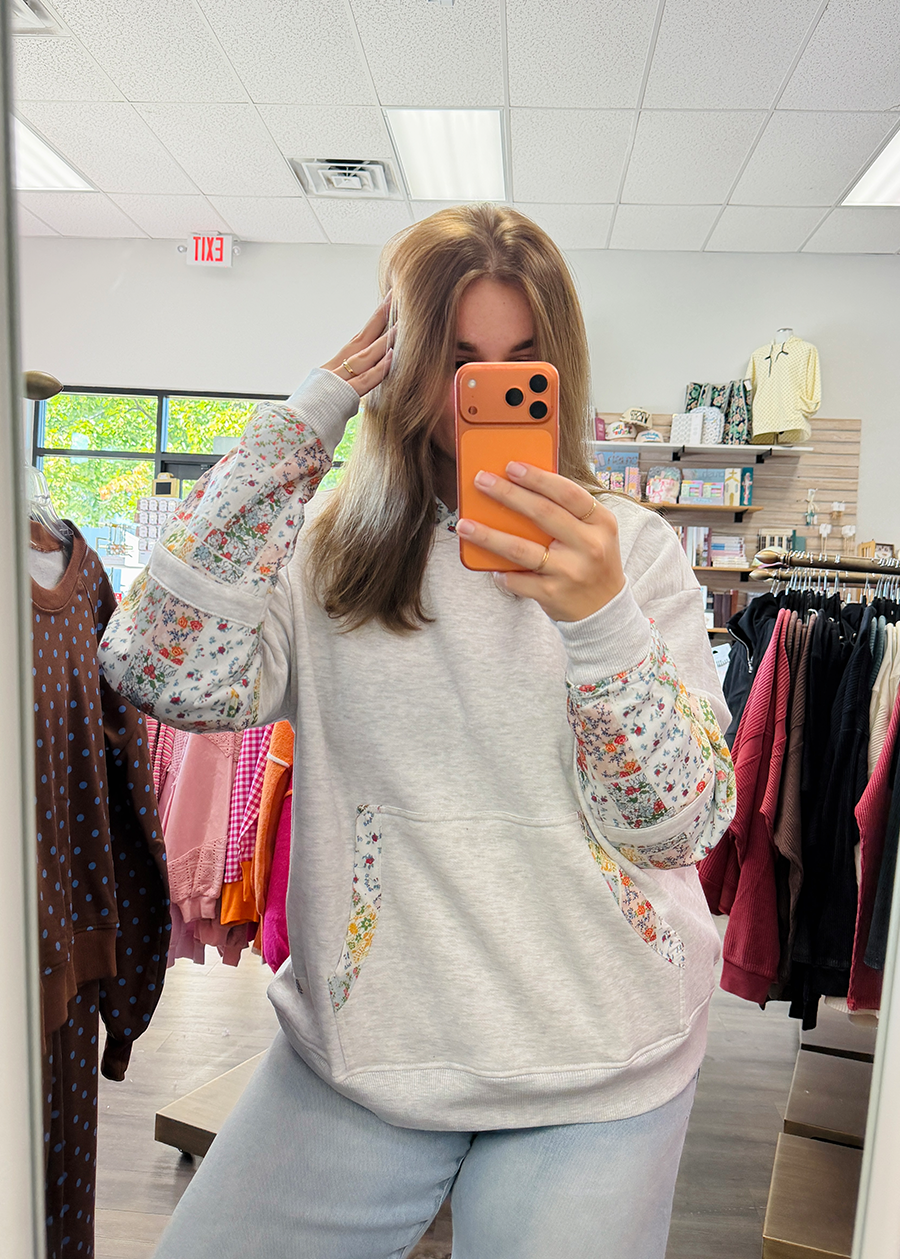 Royce Granny Hood Oversized Reversible - Weave Hoodie