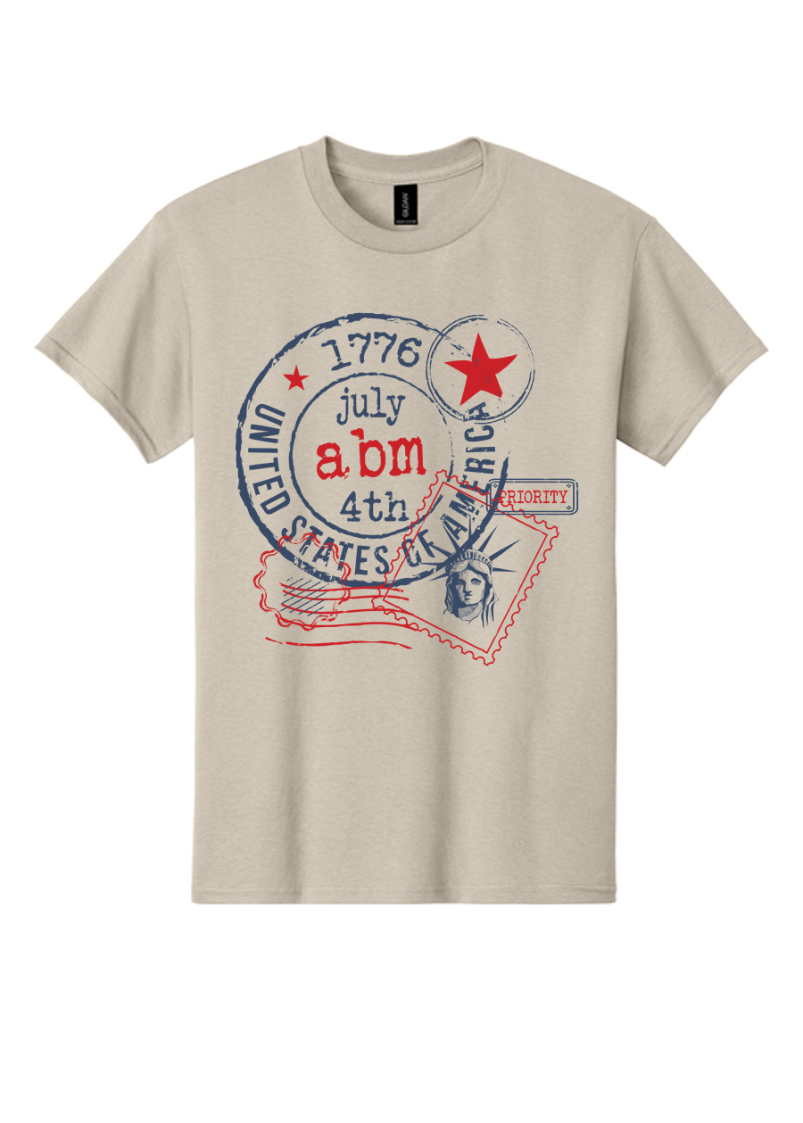 1776 Stamp Monogram Tee