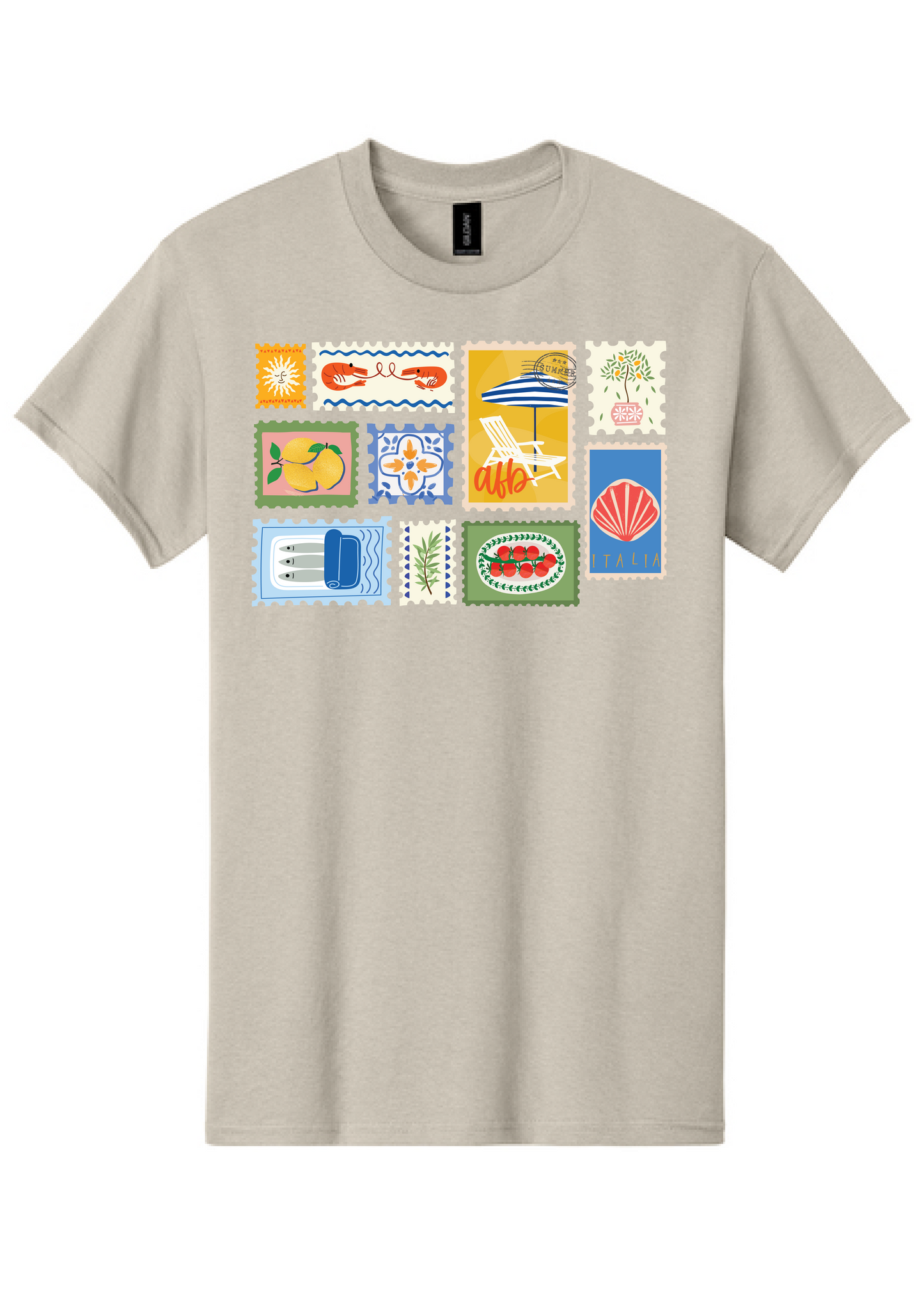 Italian Postcard Monogram Tee