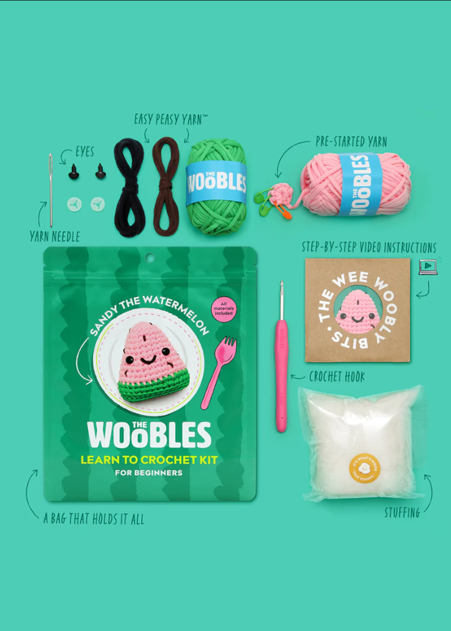Woobles Sandy the Watermelon Crochet Kit