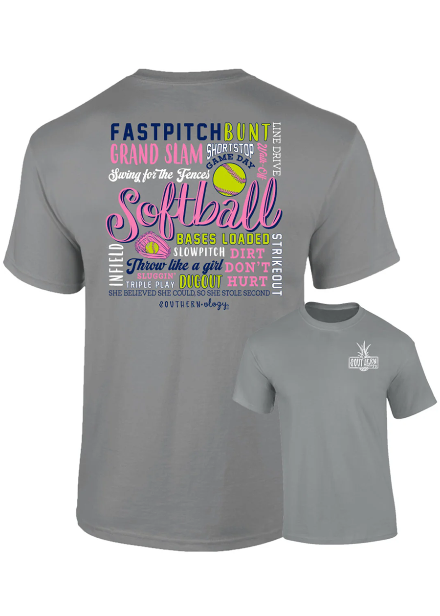 Southernology® Softball Sayings Comfort Color T-Shirt