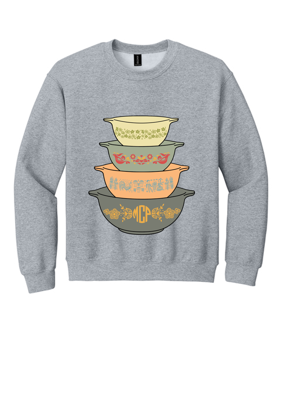 Bowl Monogram Crewneck Sweatshirt