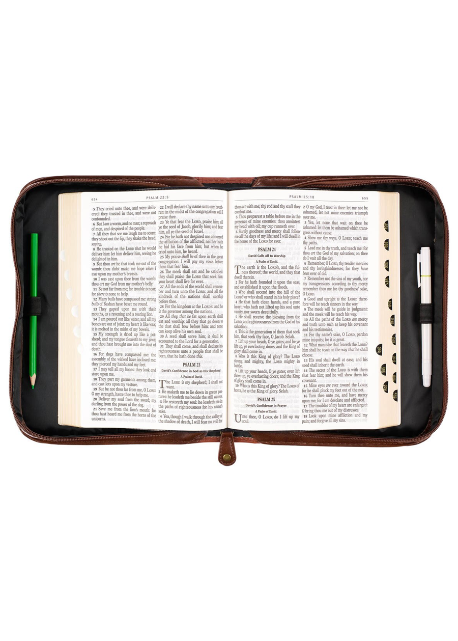 1 Cor. 16:13 Brown Stand Firm Bible Cover