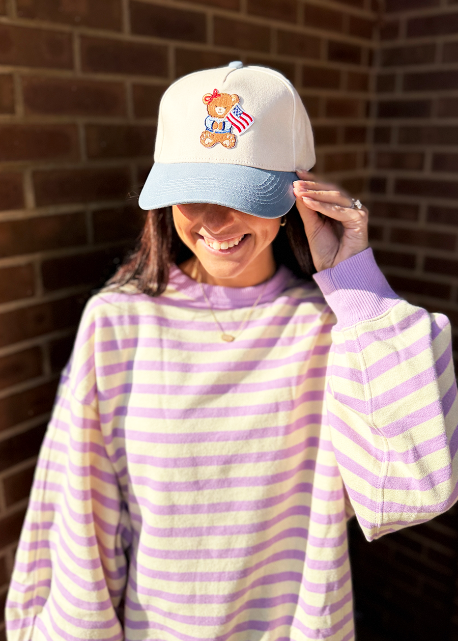 Star Spangled Bear Classic Canvas Hat