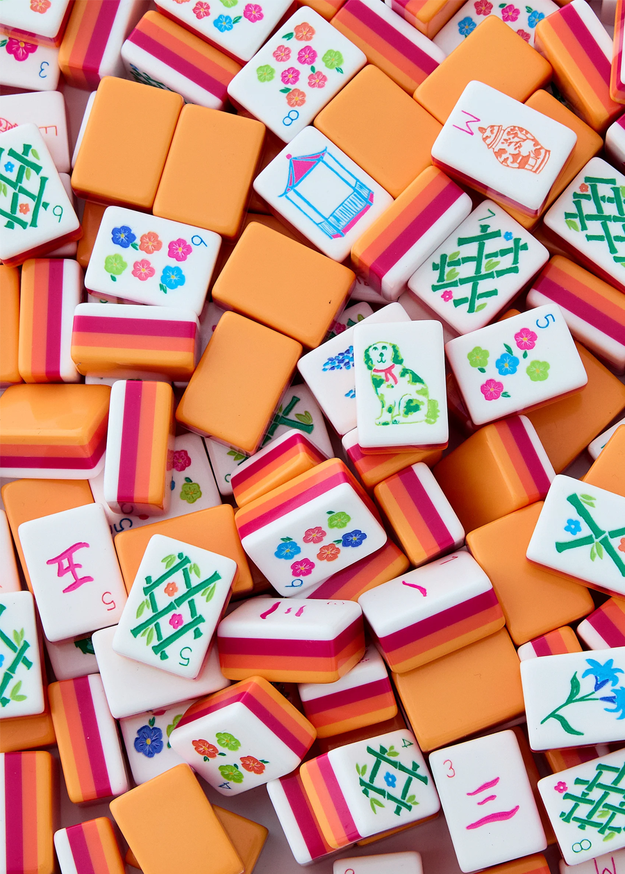 Sunset Mahjong Tiles