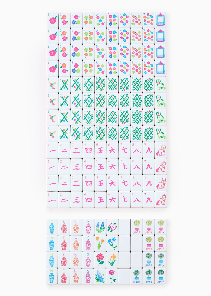 Sunset Mahjong Tiles