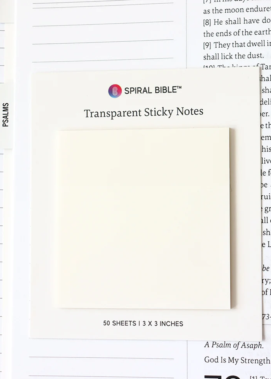 Spiral Bible™ Transparent Sticky Notes