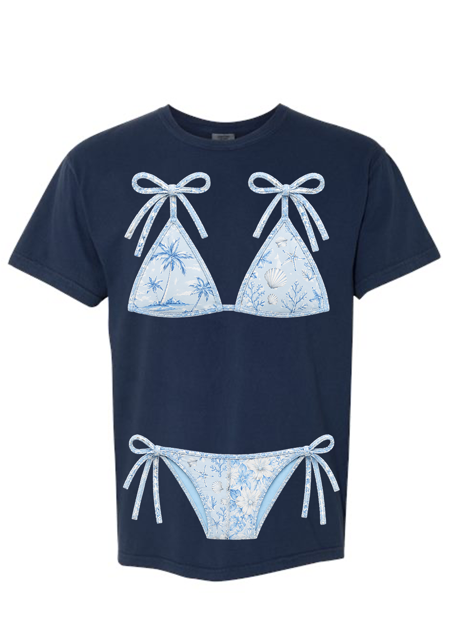 ADULT Comfort Colors Blue Kini Tee & Tank