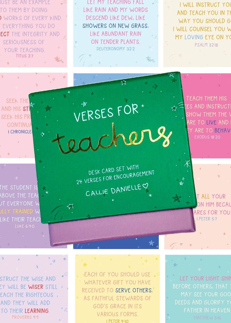 Verses for Teachers – Bible Verse Card Set
