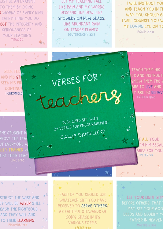 Verses for Teachers – Bible Verse Card Set