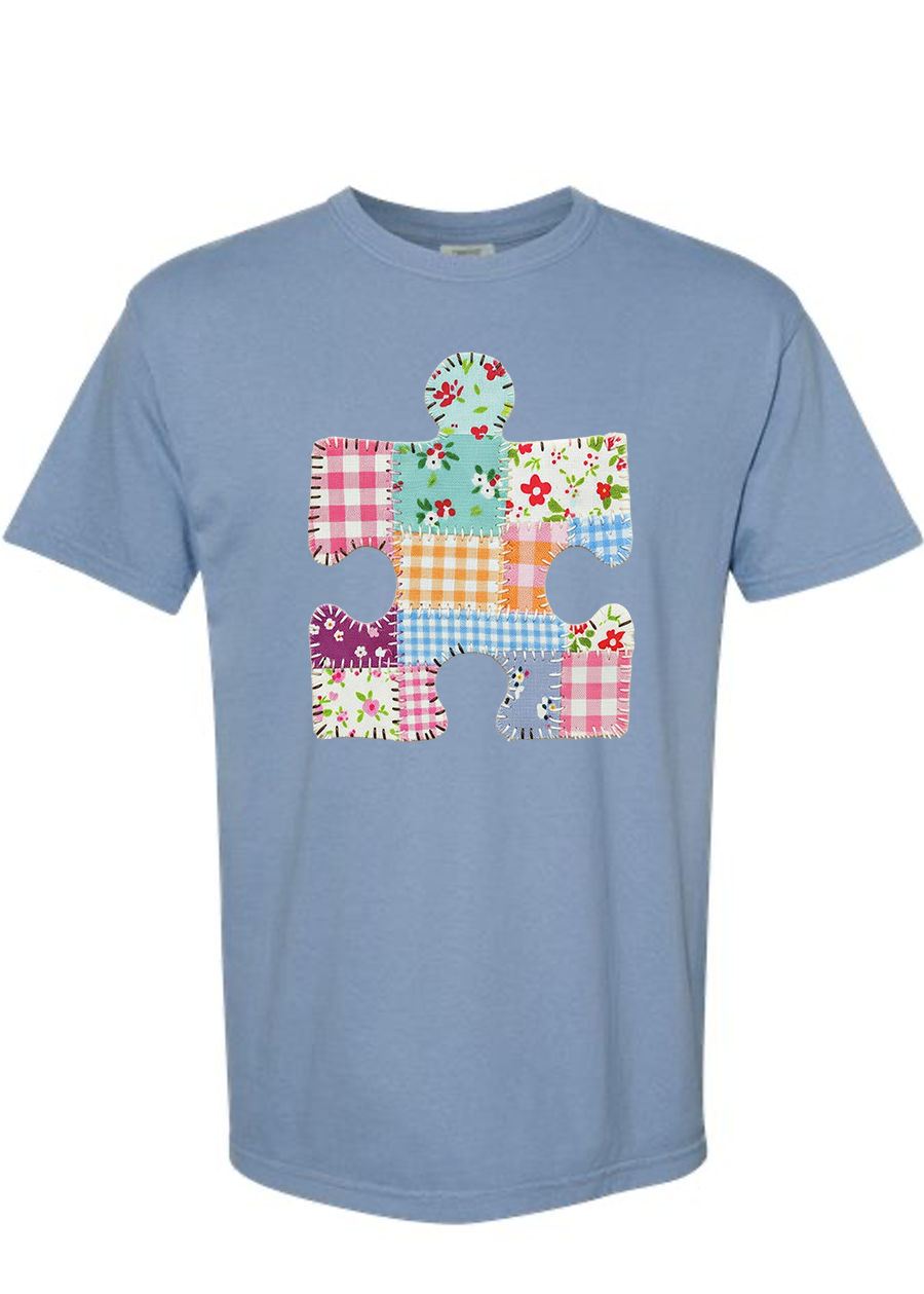 Patchwork Puzzle Piece COMFORT COLORS Tee