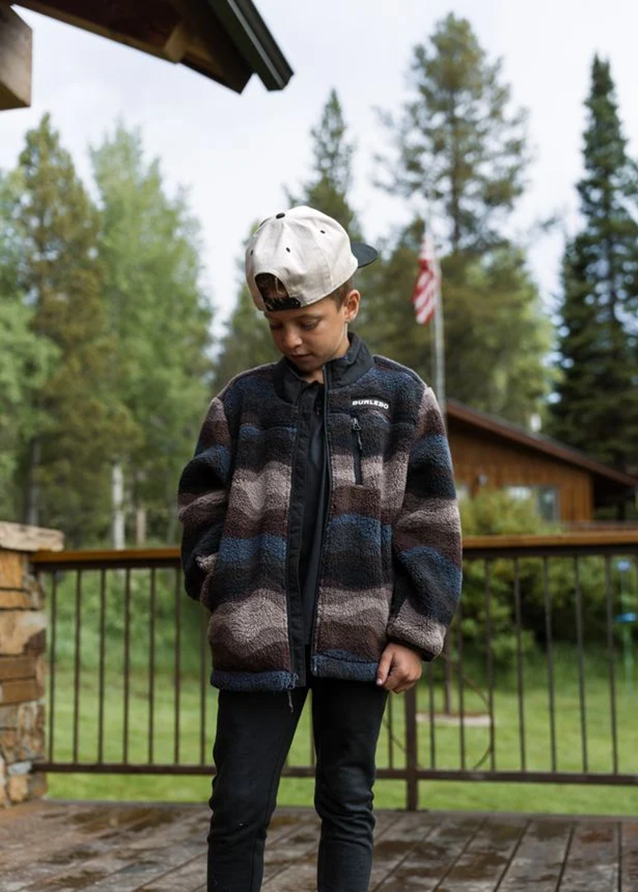 Youth Sherpa - Full Zip Jacket - Wave On Wave