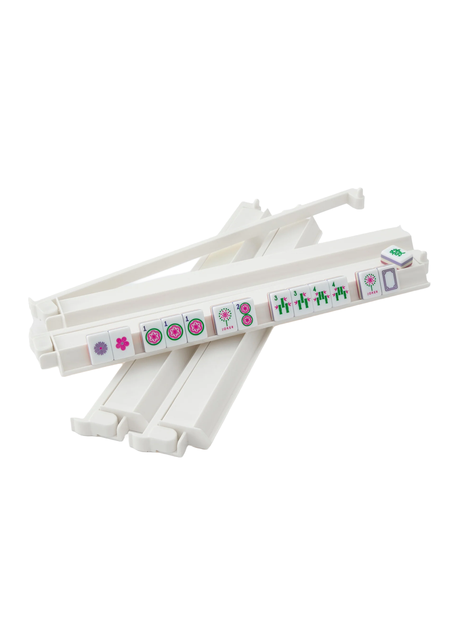 White Acrylic Rack & Pusher Set