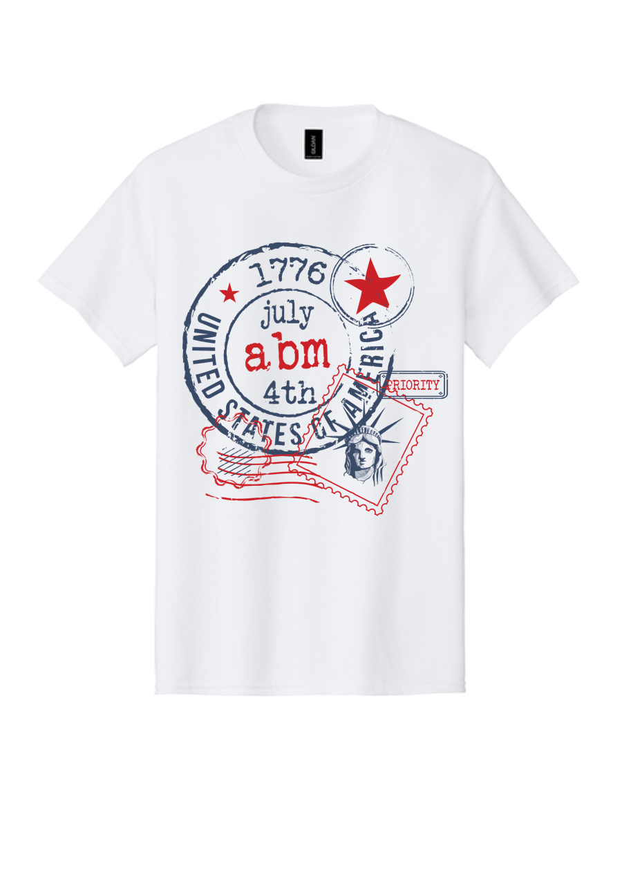1776 Stamp Monogram Tee