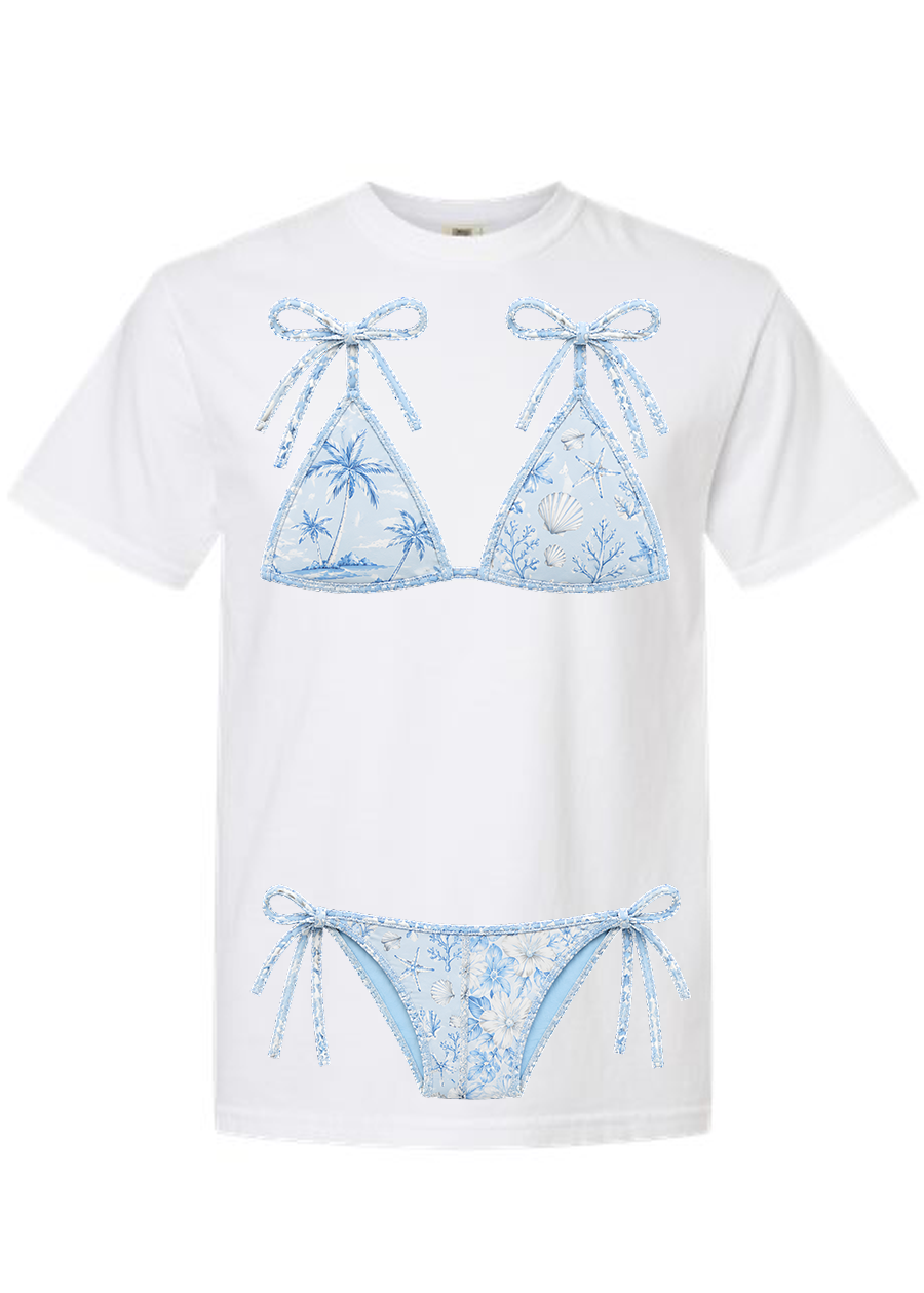 ADULT Comfort Colors Blue Kini Tee & Tank