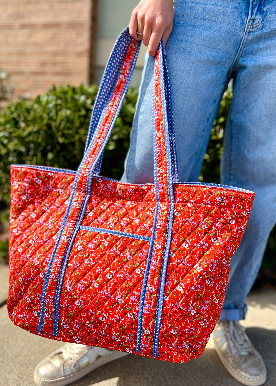 Hathaway Tote Bag-Wildflower Sprigs