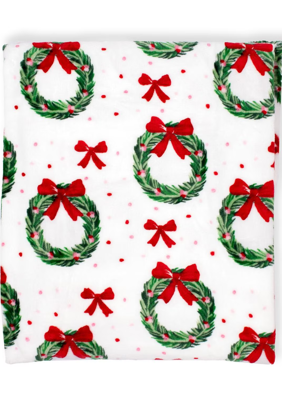 Clara Wreath Throw Blanket