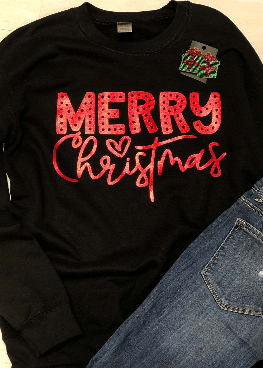 Load image into Gallery viewer, Merry Christmas Sweatshirt
