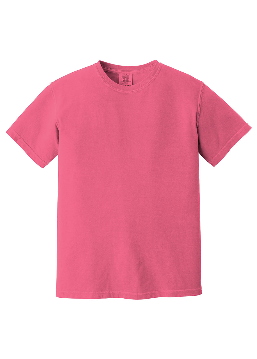 Comfort Color Left Chest Monogrammed Tee