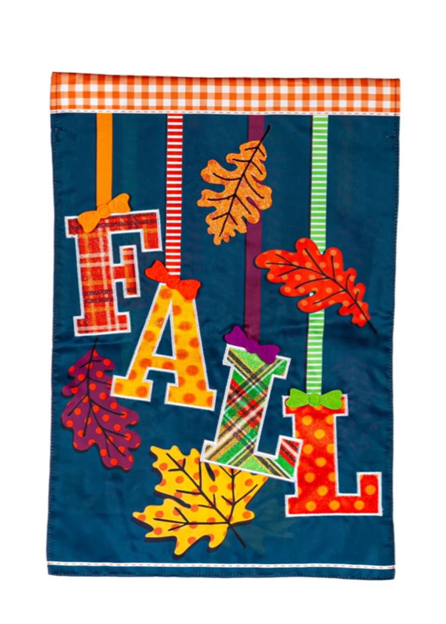 Falling Leaves Garden Applique Flag