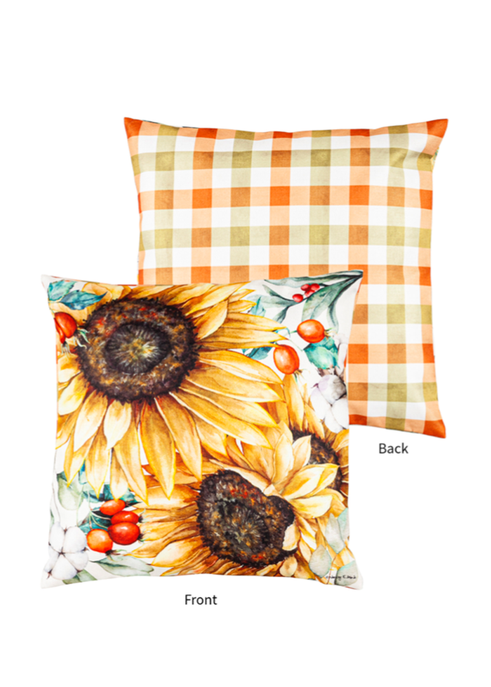 Farmhouse Fall Wreath Interchangeable Pillow