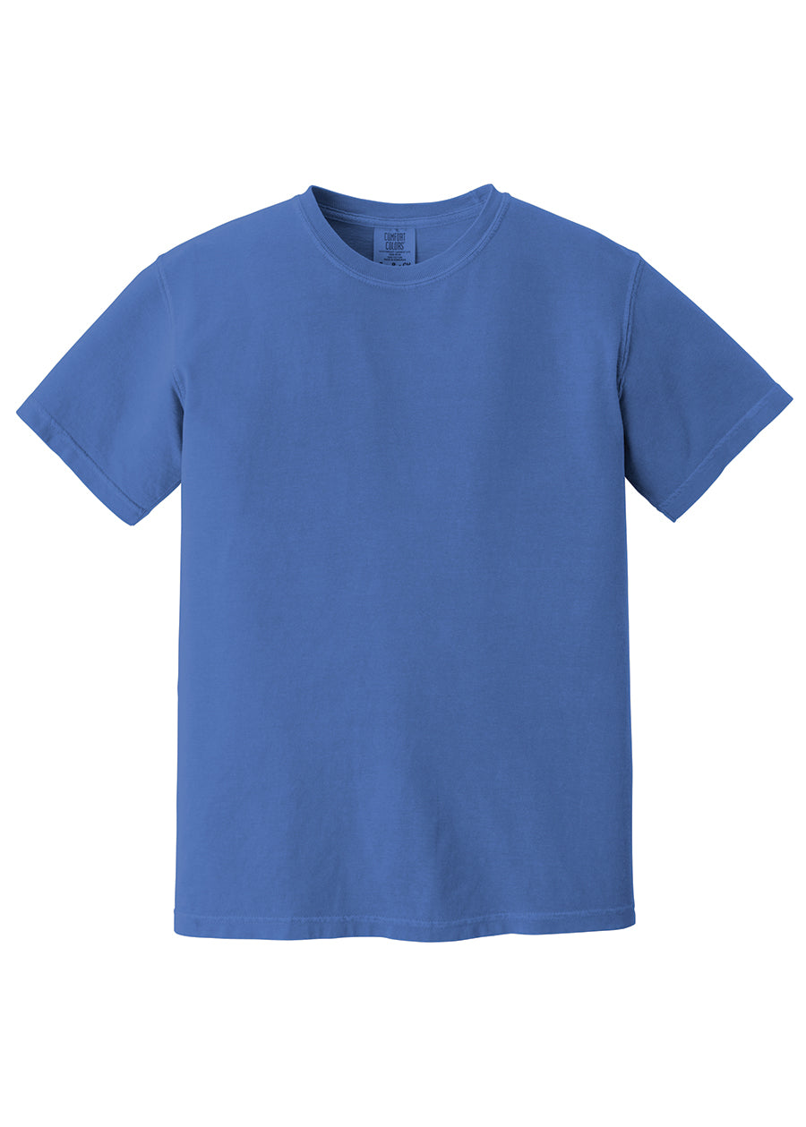 Comfort Color Left Chest Monogrammed Tee