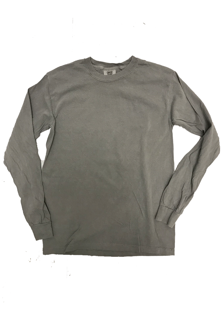 
            
                Load image into Gallery viewer, Comfort Color Long Sleeve w/ Custom Text
            
        