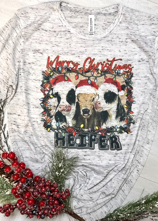 Load image into Gallery viewer, Merry Christmas Heifer Tee
