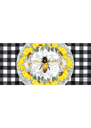 Honey Bee and Flowers Sassafras Switch Mat