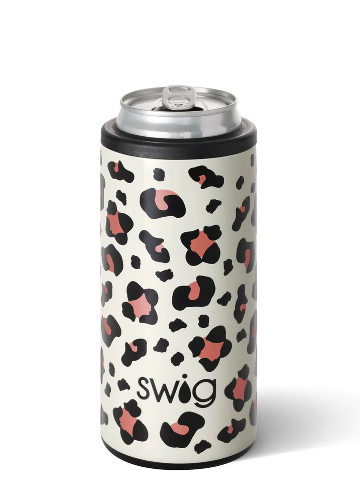 Luxy Leopard Skinny Can Cooler (12oz)