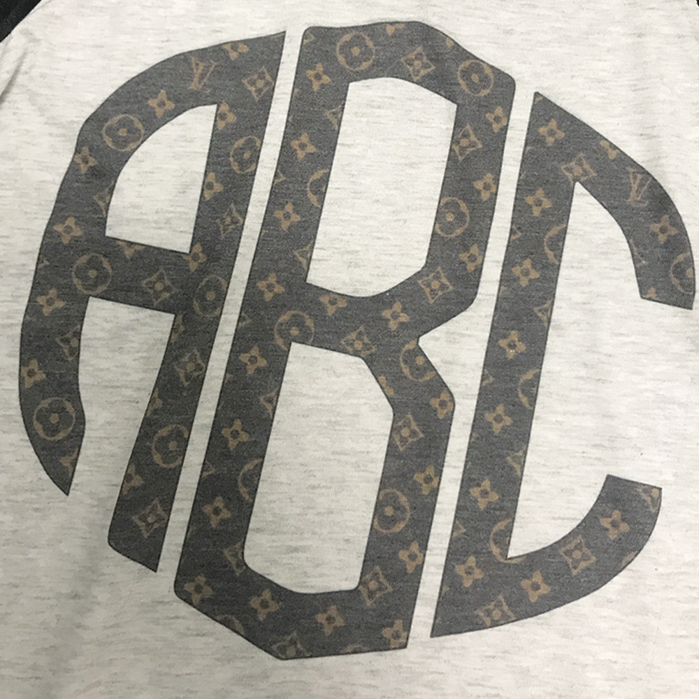 Monogrammed Sublimated Raglan