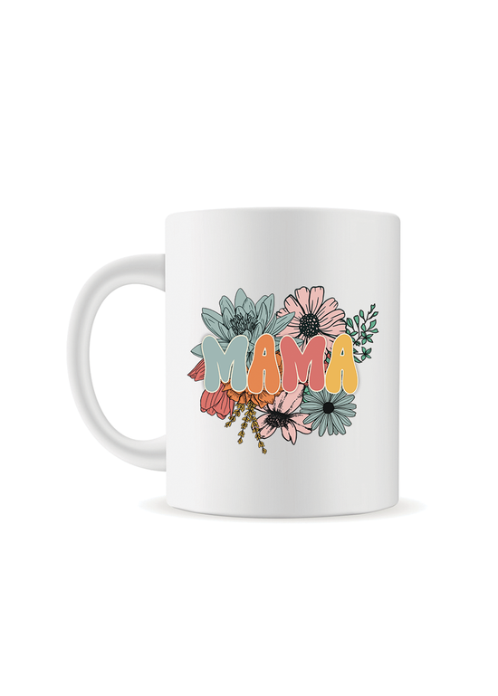 Retro Mama Floral Coffee Mug