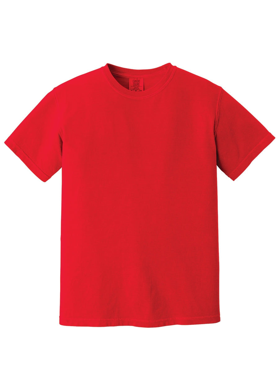 Comfort Color Left Chest Monogrammed Tee