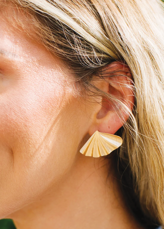 Ruby Gold Earring