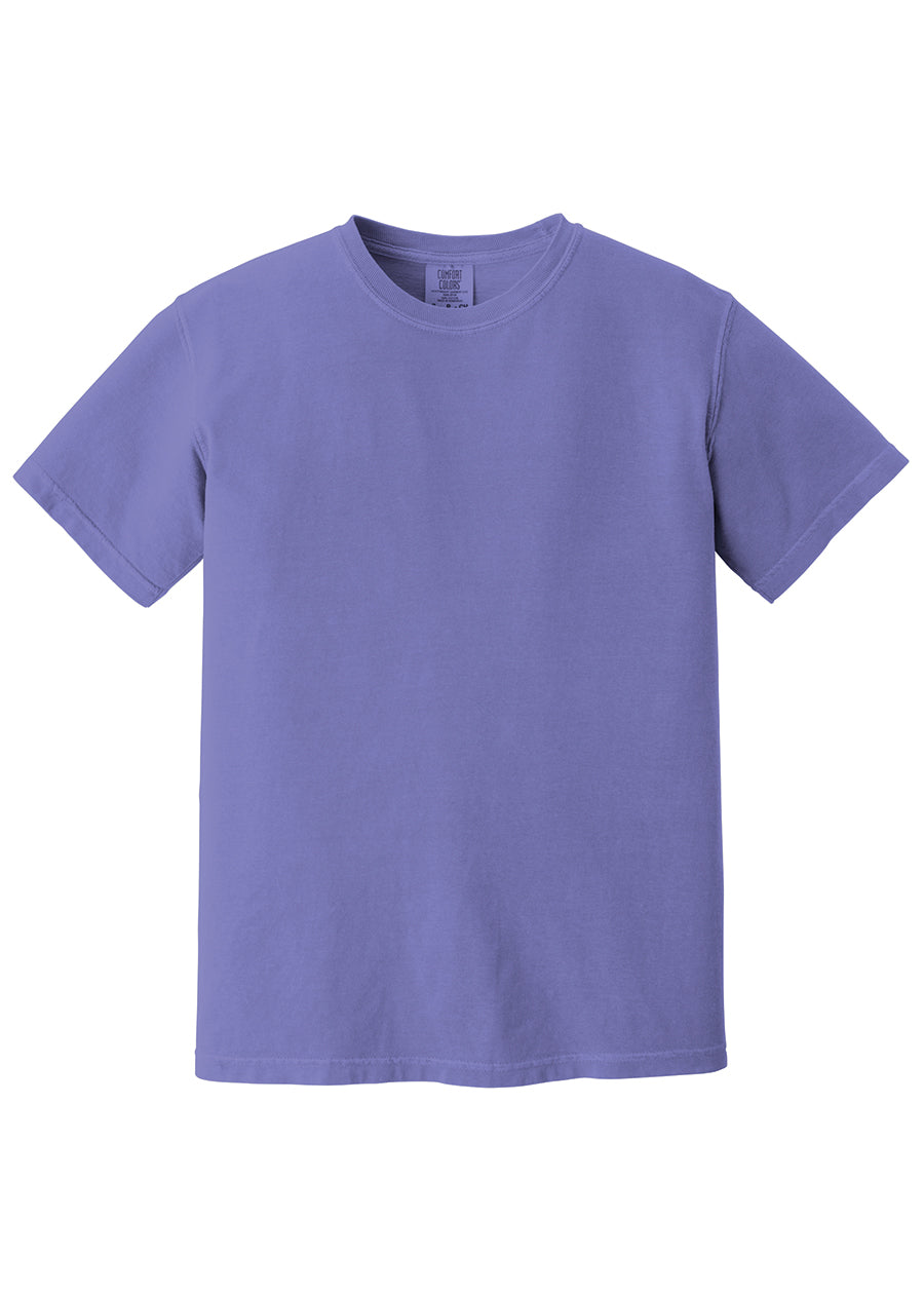Comfort Color Left Chest Monogrammed Tee
