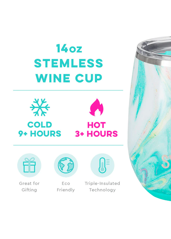 Load image into Gallery viewer, Wanderlust Stemless Wine Cup (14oz)
