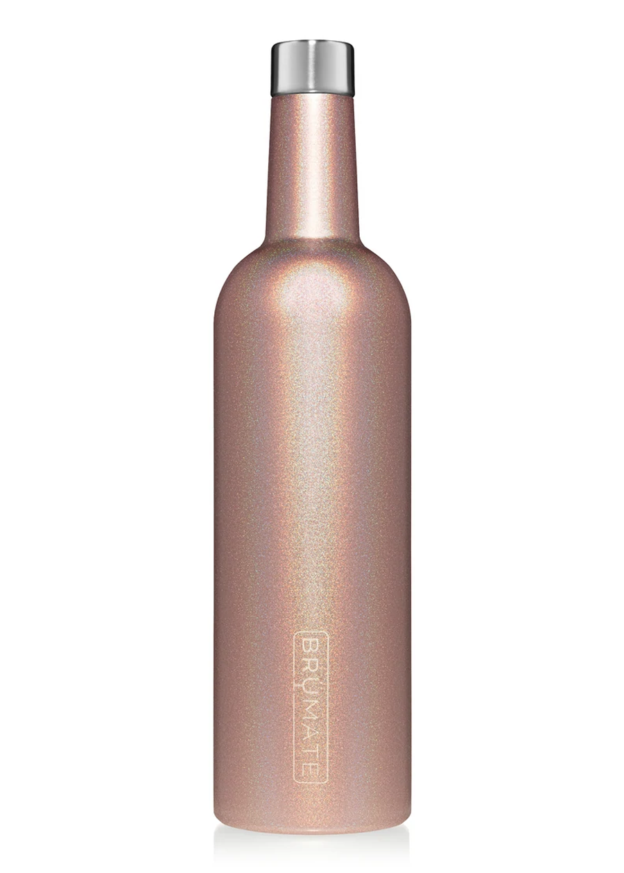 Brumate Winesulator-Glitter Rose Gold – Palmetto Twist